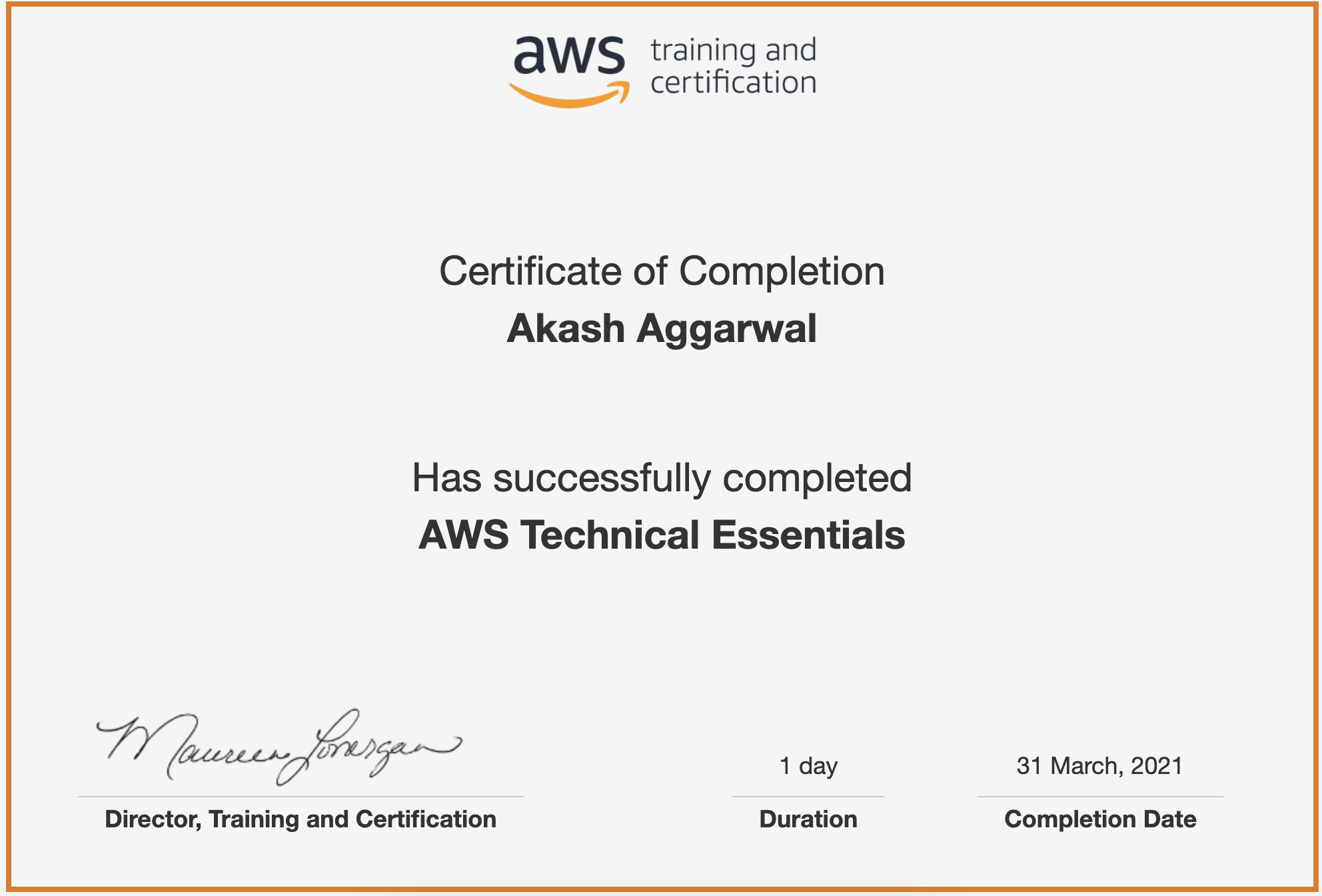 AWS Technical Essentials (Mar 2021)