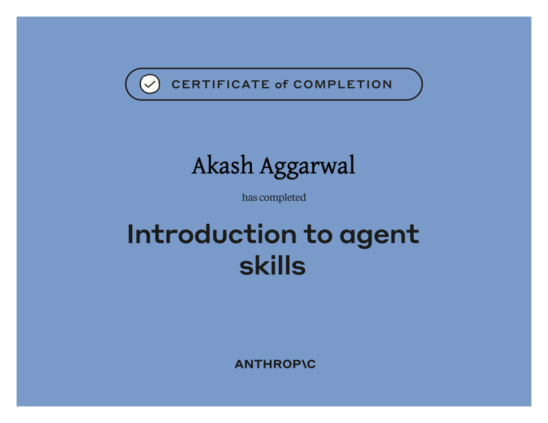 Intrduction to Agent Skills